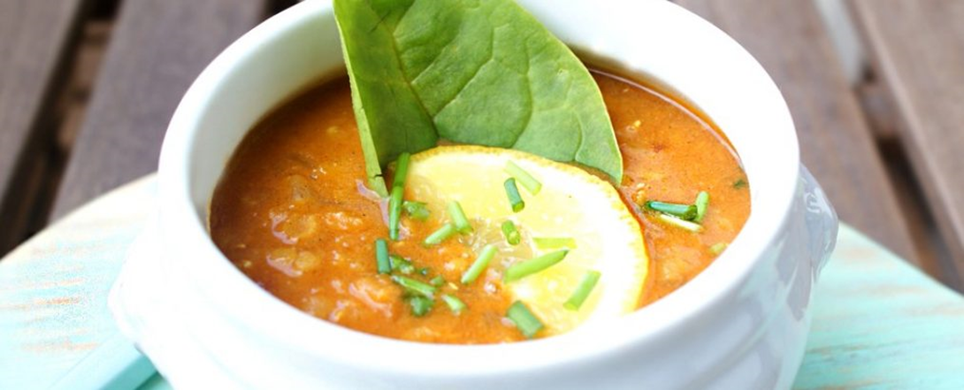 Recept van Peter: Kruidige Rode Linzensoep Met Groenten.